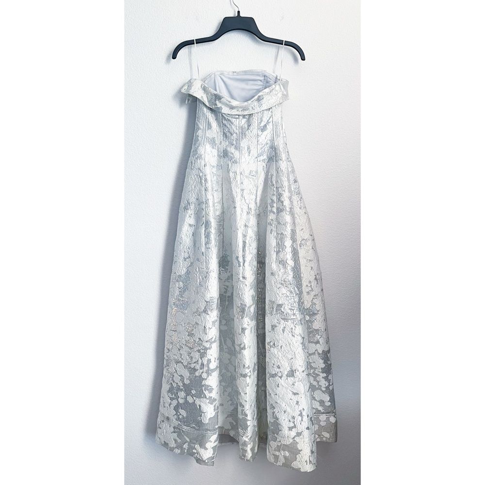 Simkhai Octavia Strapless Metallic Brocade Gown, NWT, Size 0-2 - Picture 12 of 15